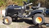 Have you ever seen a lawn mower with a wheelie bar? How about a mower that travels 40 mph?