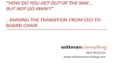 Get Out of the Way, Without Going Away - Making the Management Transition