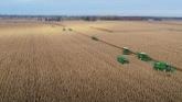 2018 Corn Harvest in Ontario Canada a...