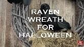 Simple and Easy Halloween Wreath - Raven Grapevine Wreath - Halloween Grapevine Wreath