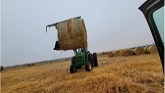 Hauling bales and a look at my new kn...