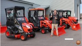 Orange Aftermarket Soft Sided Cab Options for Kubota Tractors!