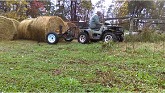 Homemade ATV Hay Bale Mover