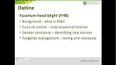 Dr. Randy Kutcher - Fusarium head blight: Recent research on management strategies
