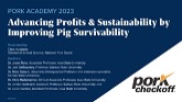 Advancing Profits and Sustainability by Improving Pig Survivability