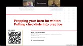 IPIC Webinar Series: Prepping your barn for winter - Putting checklists into practice