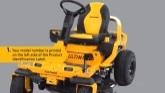 How to Find the Model Number on a Cub Cadet ultima Zero-Turn