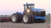 Rare Blue VERSATILE 2360 Tractor Working on Tillage