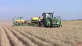 JOHN DEERE 8345RT Tractor Planting Corn
