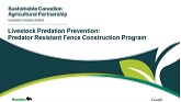 Sustainable CAP - Livestock Predation Prevention: Predator Resistant Fence Construction Program