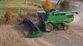 Combining Soybeans Ontario Canada De...