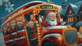 Wheels On The Bus - Festive Christma...