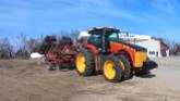  Versatile 310 Tractor pulling a Versatile Viking VT Tool in Iowa