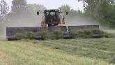 Big Farm Machines Making Haylage for Dairy Cows