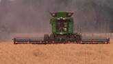  Big John Deere Combines Harvesting W...