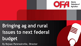 Bringing ag and rural issues to next federal budget