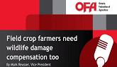 Field crop farmers need wildlife damage compensation too