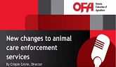 New changes to animal care enforcemen...