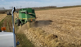 Combining and Drying Grain