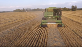 Drone footage of Barley Combining in Canada