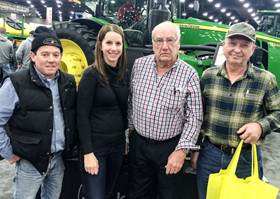 Frank Lafferty and friends at National Farm Machinery Show