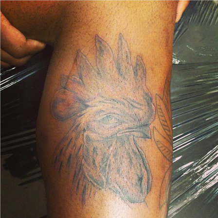 Von Miller's rooster tattoo