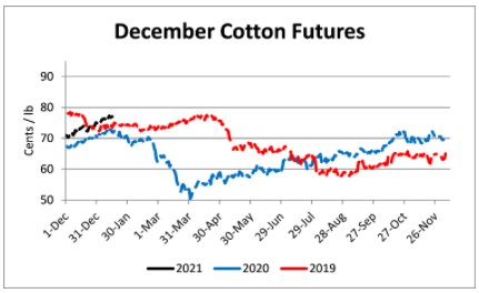 Decmebr Cotton Futures