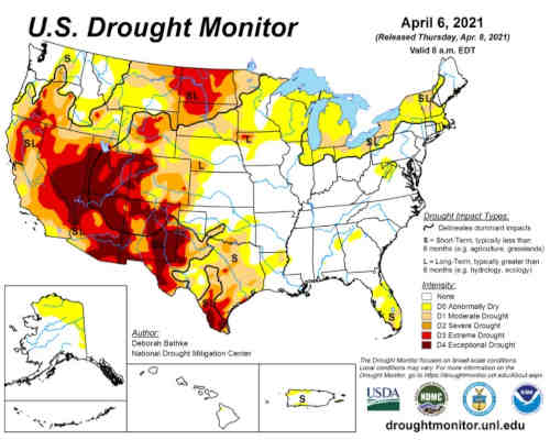 u.s drought monitor