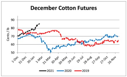 December Cotton Futures