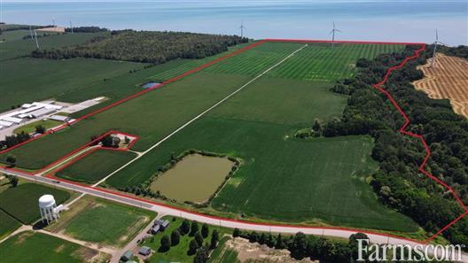 257 Acres, 200 Workable Backing Onto Lake Erie for Sale, Port Burwell, Ontario