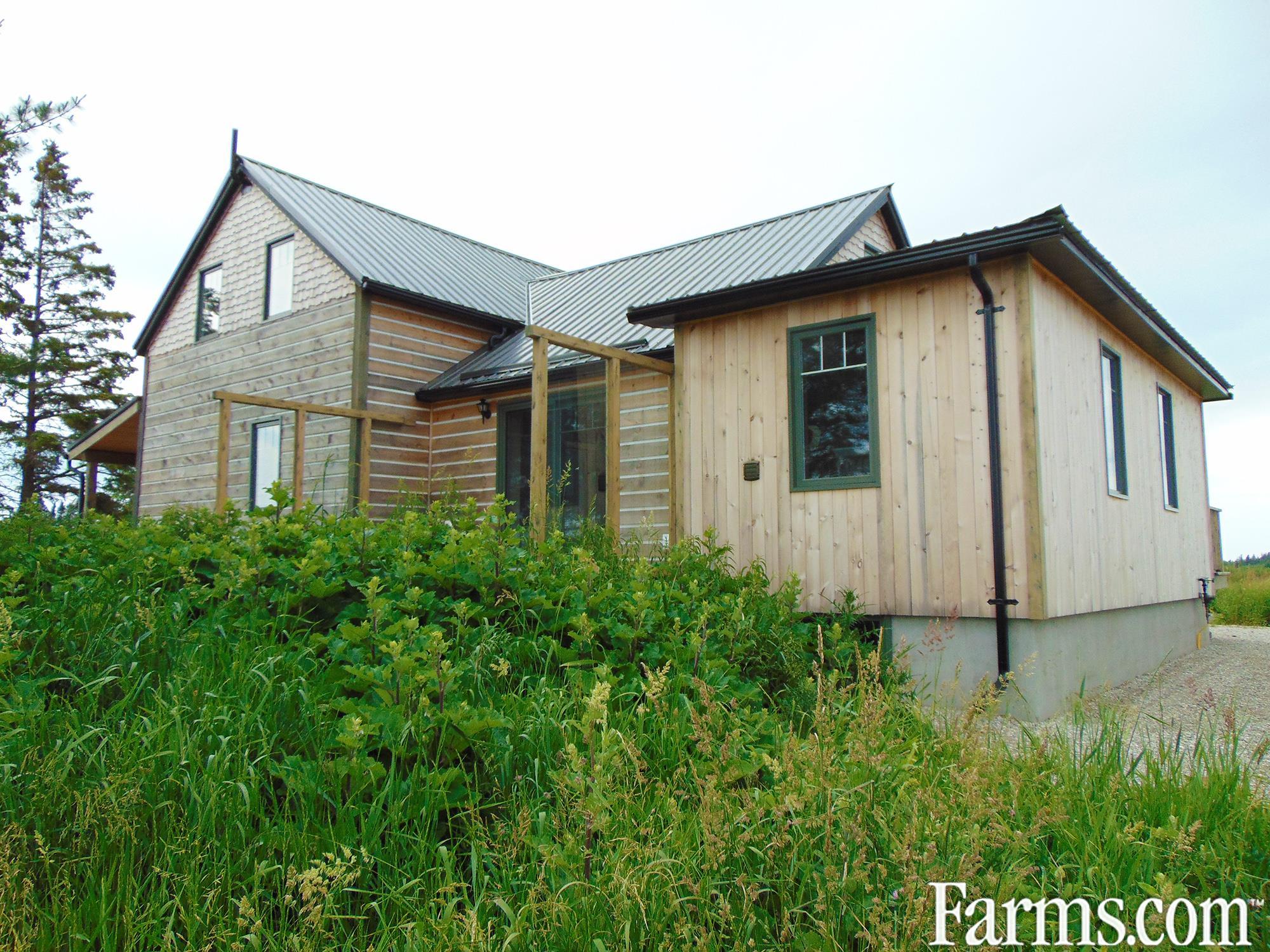 148 Acre Farm with Log Home for Sale, Manitoulin Island, Ontario