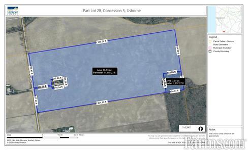 Bare Land in Huron County - 96 Workable Acres for Sale, Hensall, Ontario