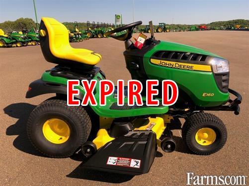 John deere e160 online lawn mower