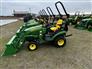 John Deere 2024 1025R 24 HP HST Tractor, Loader & Bucket Other Tractors
