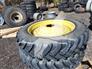 Alliance 380/90R46 Tires, Duals, Rims and Chains