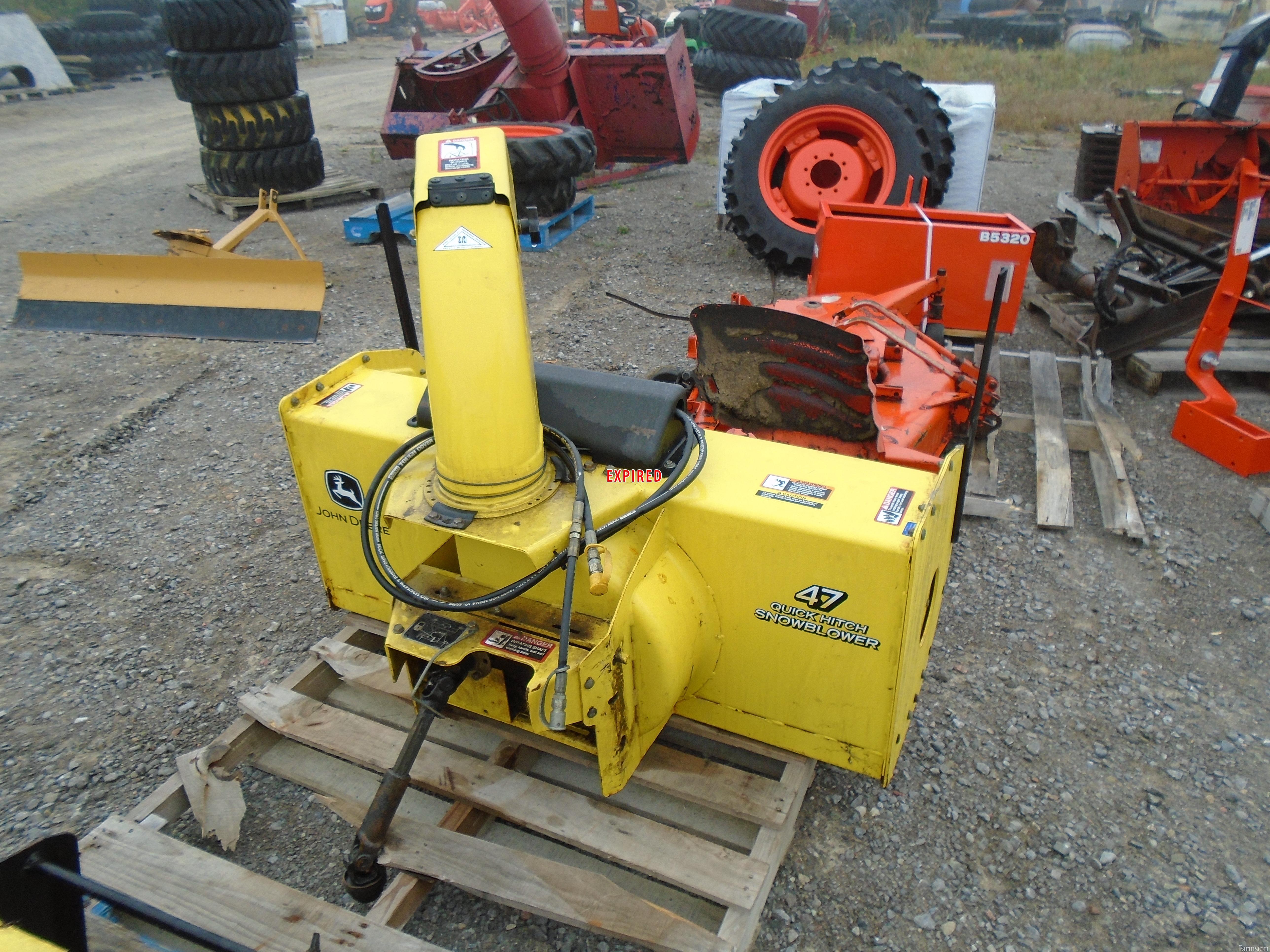 2003 John Deere 47"54" Snow Blower for Sale