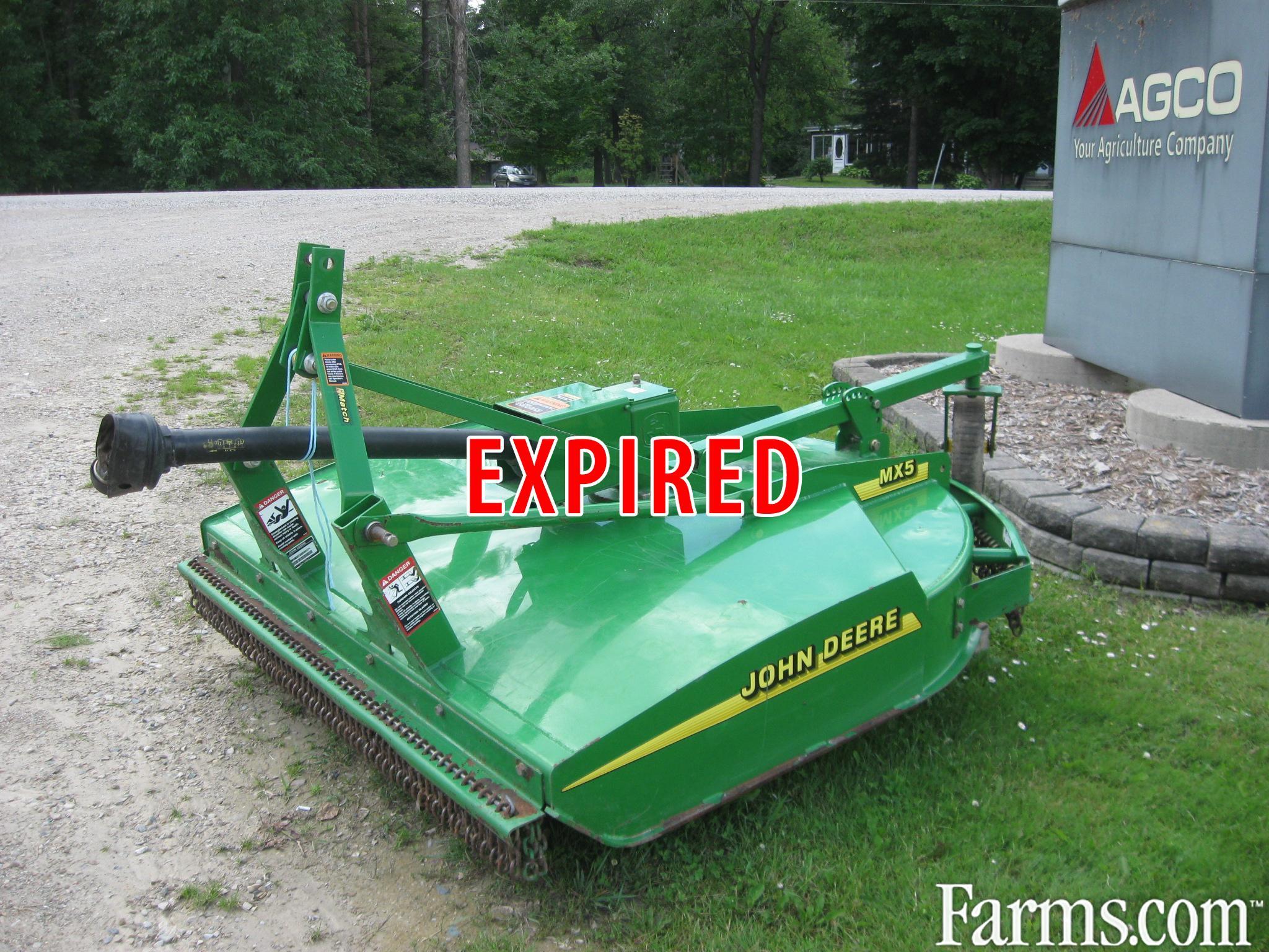 John Deere MX5 Rotary Mower / Sickle Mower for Sale | Farms.com