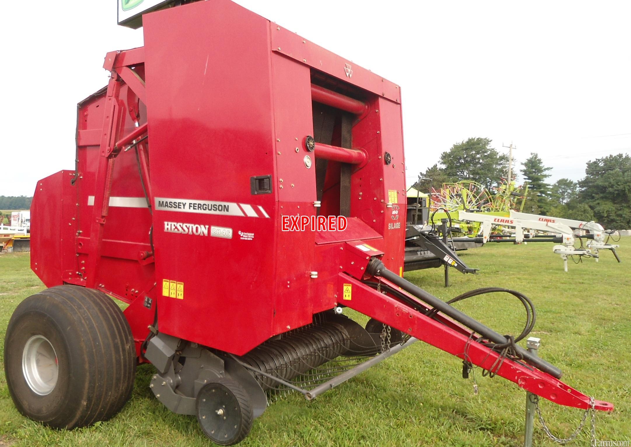 Massey Ferguson Hesston 2846 Round Baler For Sale