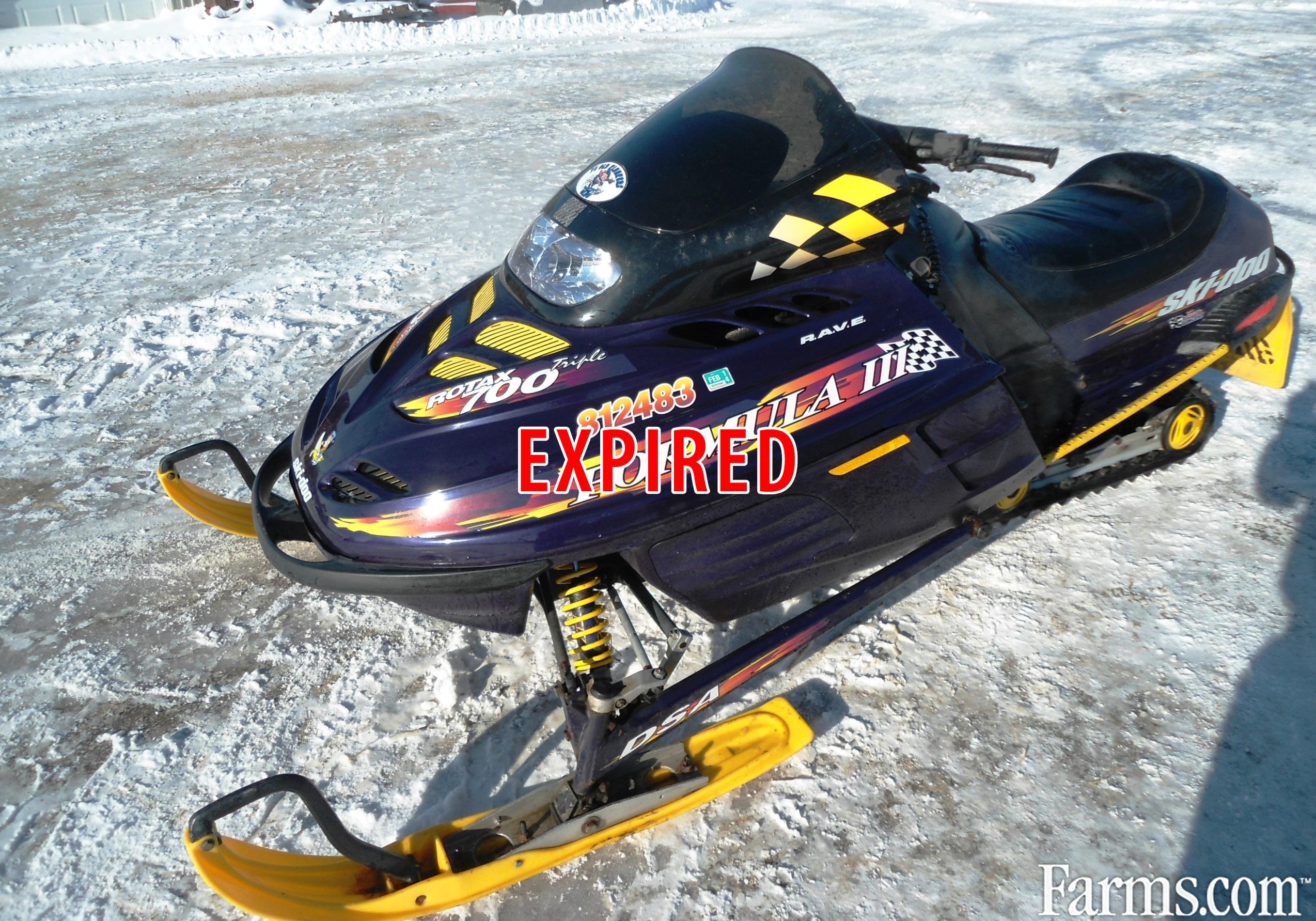 1998 SkiDoo FORMULA III Snowmobile for Sale