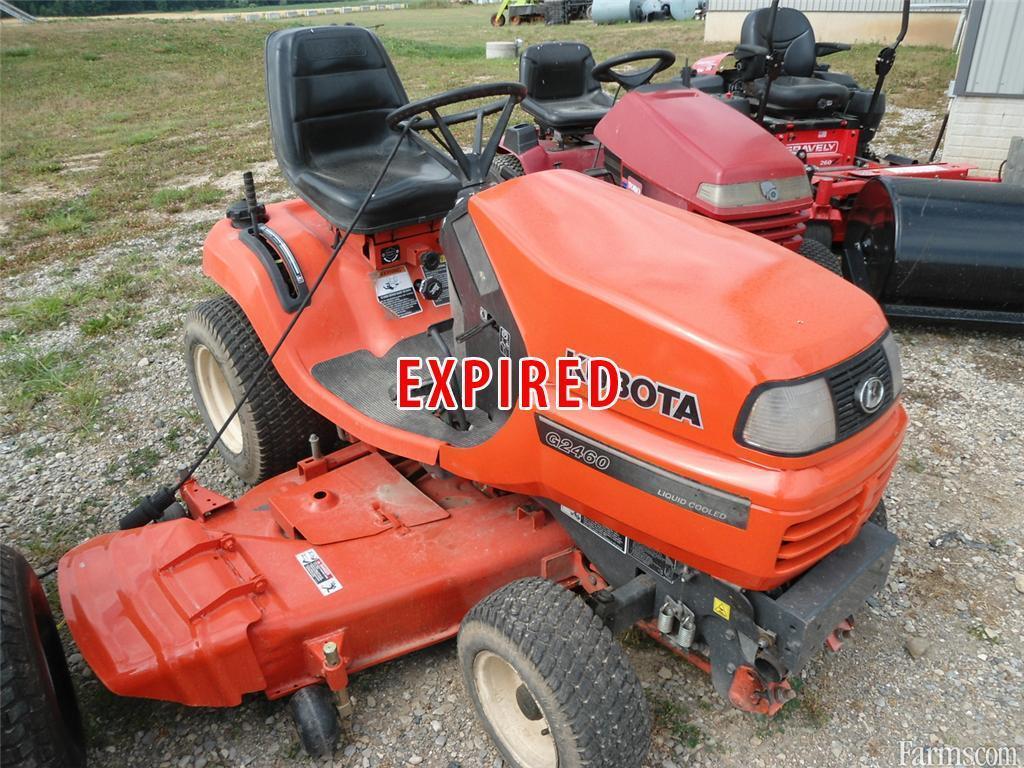 Kubota G2460 Lawn Tractor For Sale