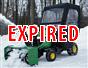 2022 John Deere 44" front mount snow blower