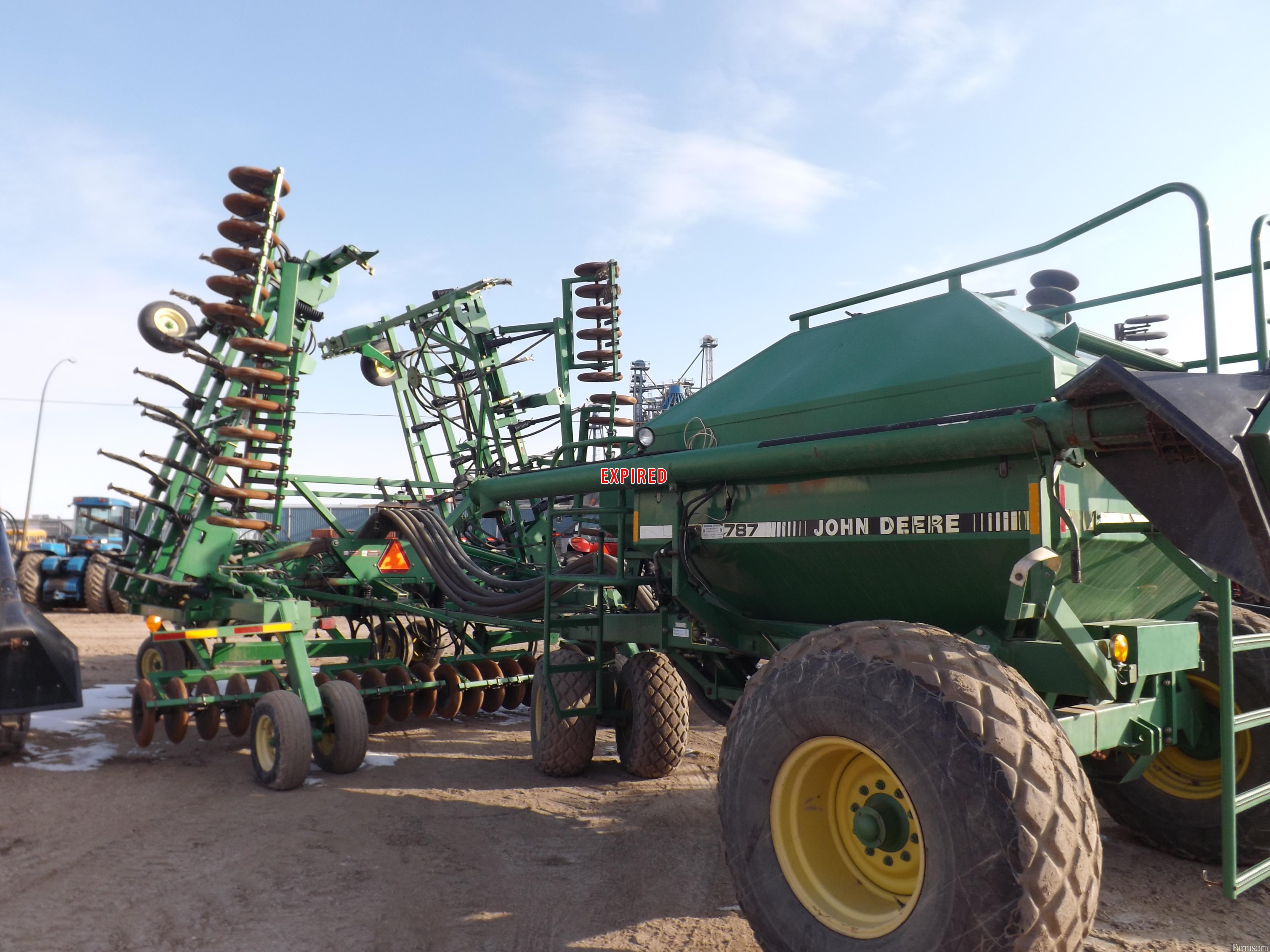 2004 John Deere 1820 + 787 Air Seeders/Air Carts for Sale