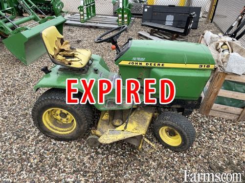 John deere best sale 316 mower