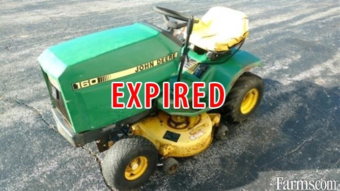 1987 john deere 160 lawn tractor