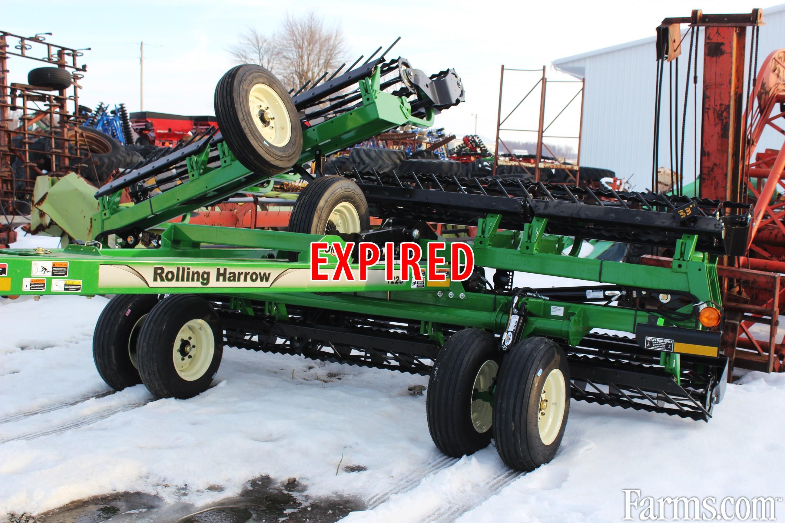 2015 Unverferth 1225 Unverferth 33 ft. Double Basket Rolling Harrow for