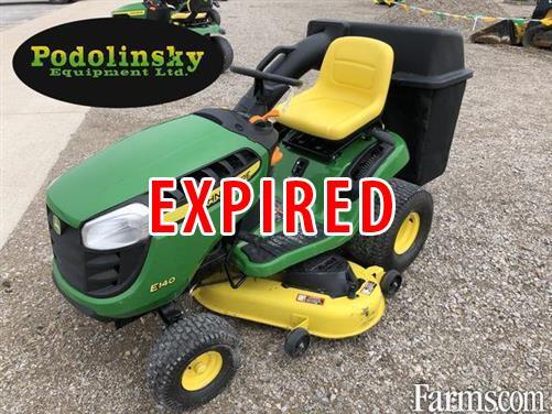 John deere la115 online bagger