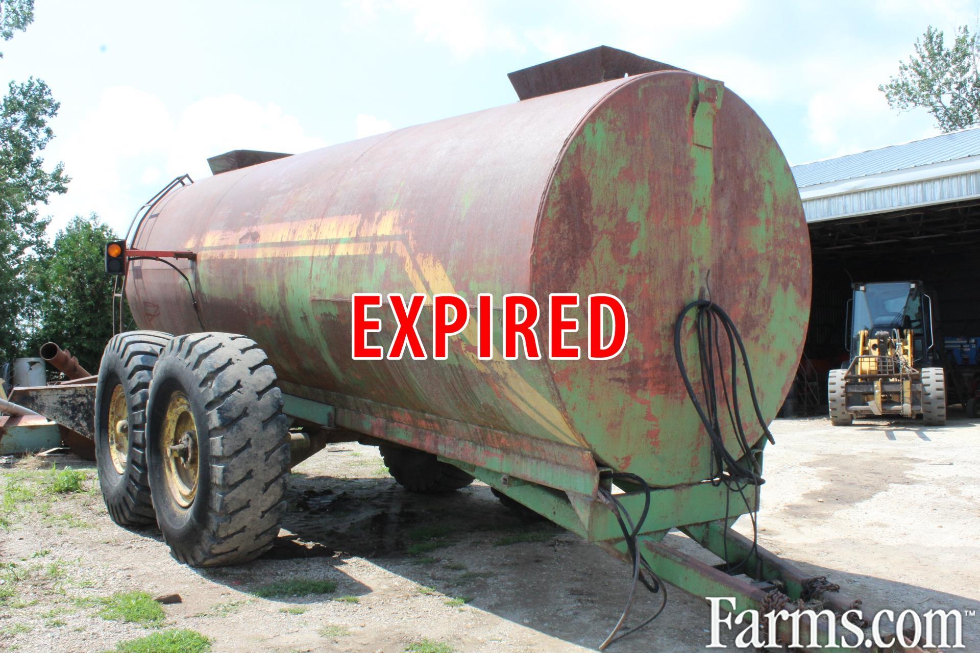 5000 Gallon Manure Tank for Sale | Farms.com