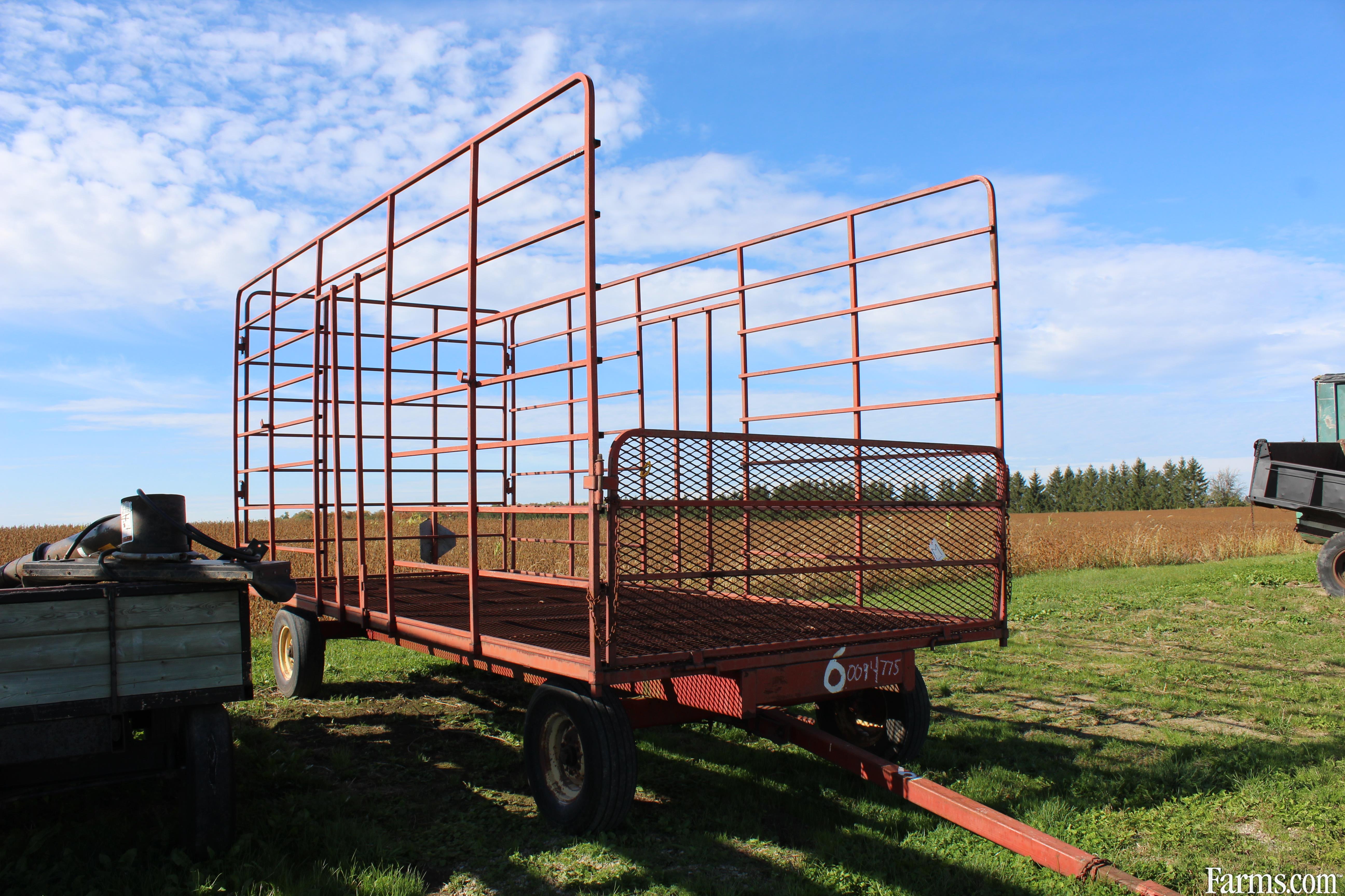 Steel Bale Thrower wagon for Sale