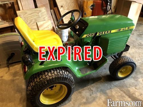 John deere 214 online garden tractor