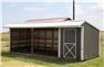 12x24 run-in shed w tack loafing shed animal shelter for Sale